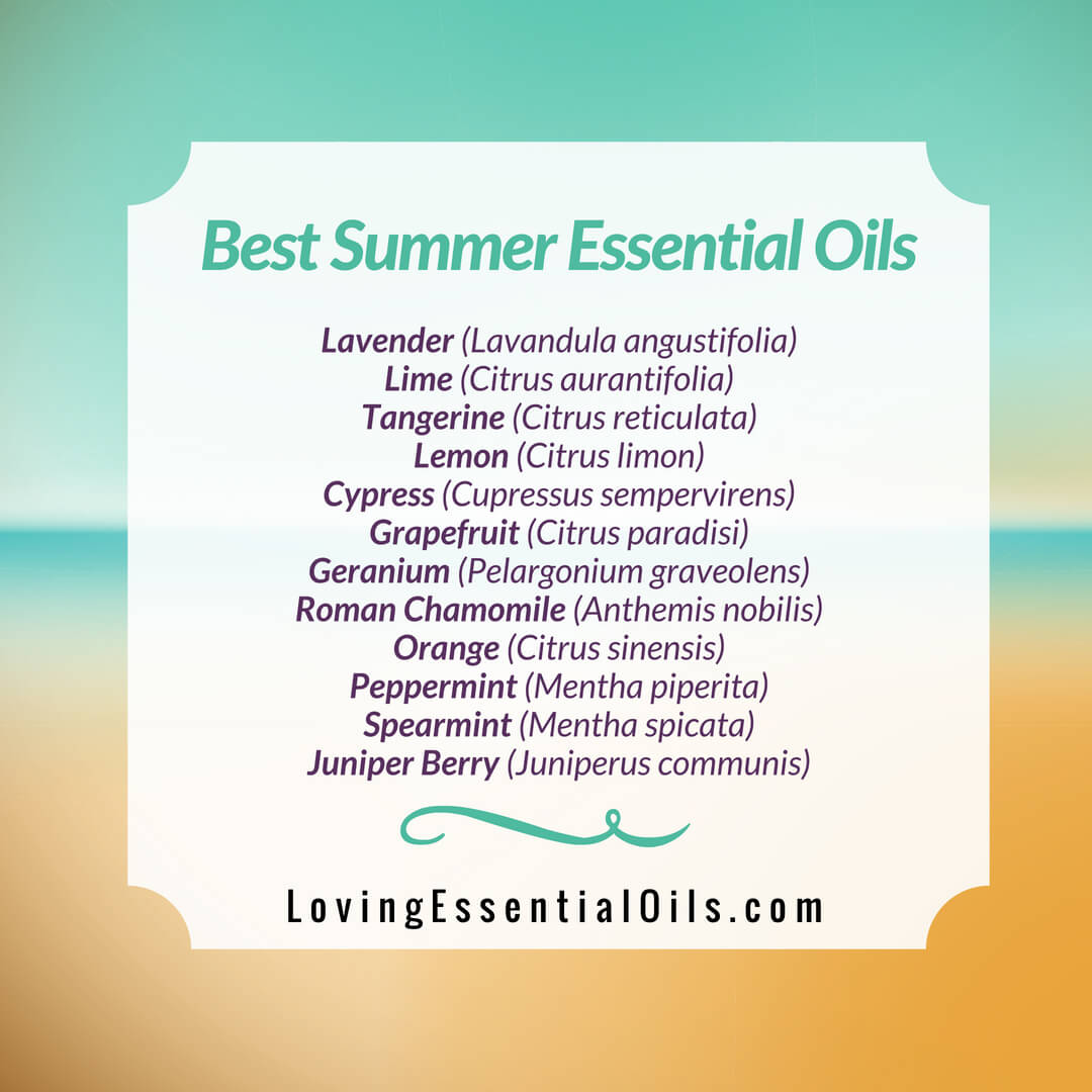 Best Essential Oils for Summer Room Sprays by Loving Essential Oils