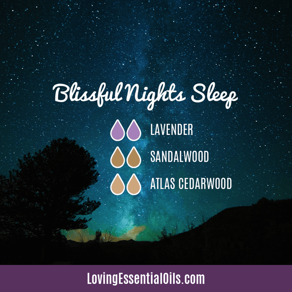 Blissful Nights Sleep diffuser blend by Loving Essential Oils - Cedarwood, lavender, sandalwood