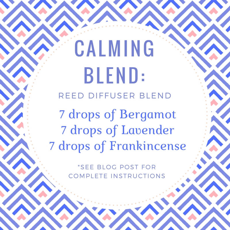 Reed Diffuser Blends - Calming Blend with Bergamot, Lavender, and Frankincense essential oil