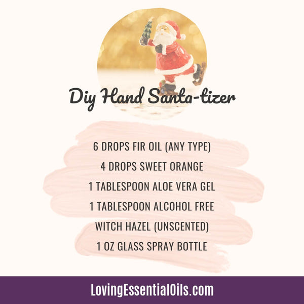 Christmas Scented Essential Oils for DIY Hand Santa-tizer