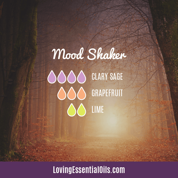 Clary Sage Diffuser Blend - Mood Shaker with clary sage, grapefruit, and lime essential oil