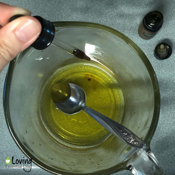 Homemade Bath Melts with Essential Oil by Loving Essential Oils - Step 4: Add essential oils and coconut oil