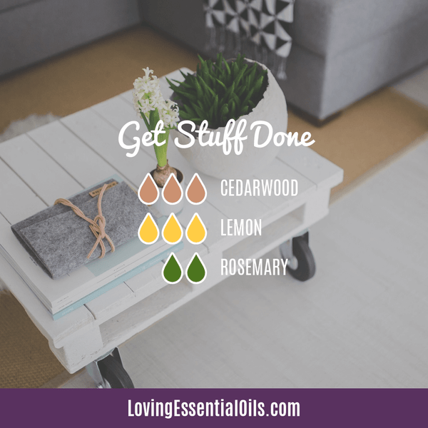 Monday Diffuser Recipes - Get Stuff Done by Loving Essential Oils