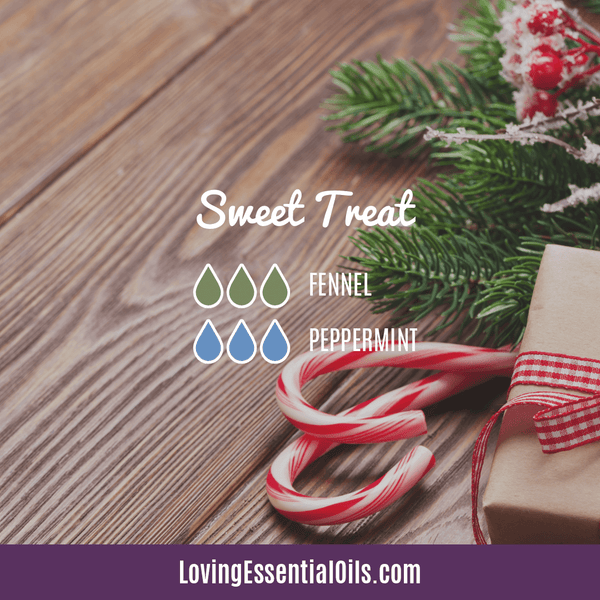 Diffuser blends for winter by Loving Essential Oils - Sweet treat with fennel and peppermint