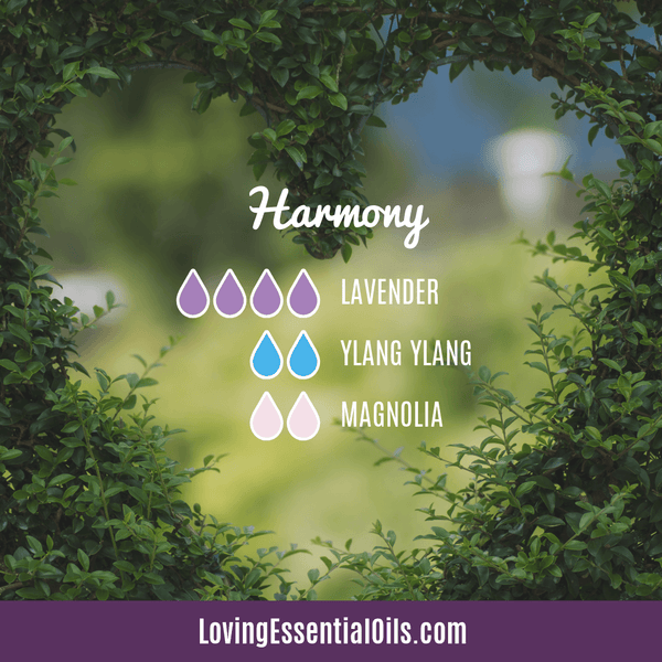 Essential Oil Blend for Anxiety Relief - Harmony by Loving Essential Oils with lavender, ylang ylang, and magnolia