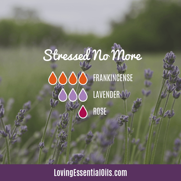 Essential Oil Blends for Stress and Anxiety - Stress No More with Frankincense, Lavender, and Rose by Loving Essential Oils