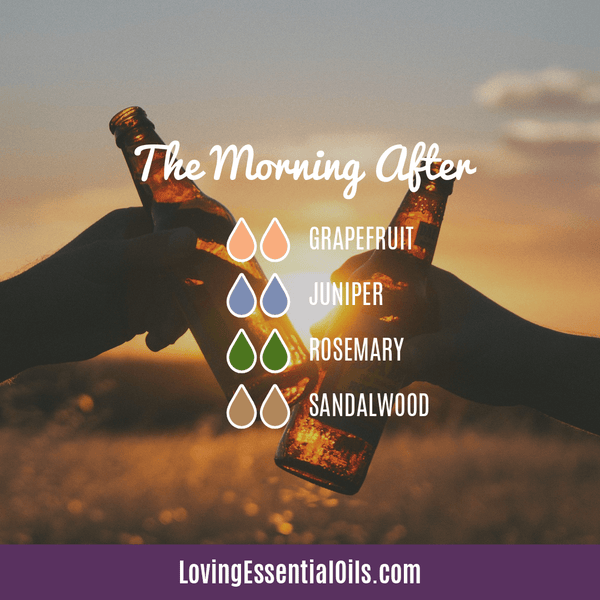 doterra for Hangover - The Morning After Diffuser Blend with grapefruit, juniper berry, rosemary, and sandalwood