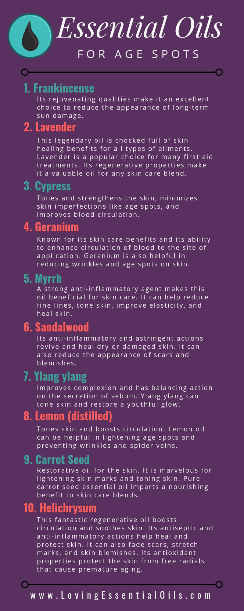 Essential oils for age spots pinterest by Loving Essential Oils