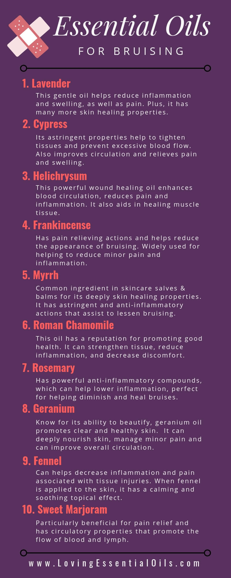 Best Essential Oil Bruise Blend Recipes by Loving Essential Oils