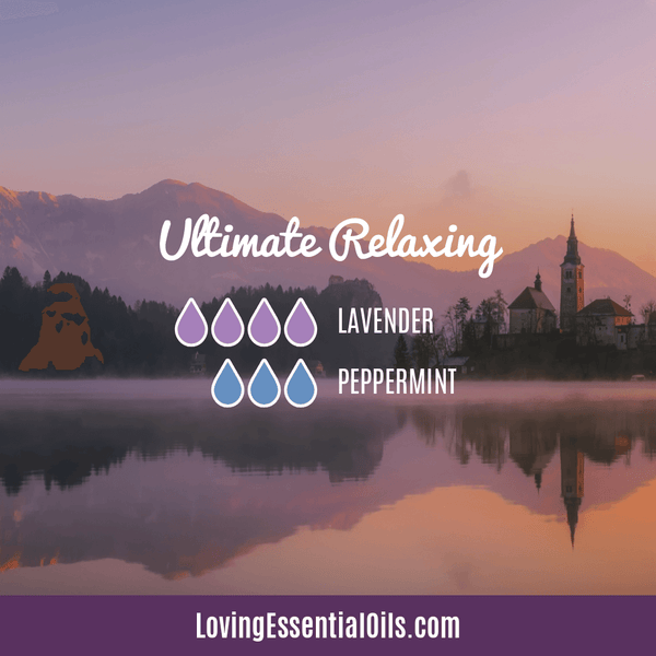 Essential Oils for Hangovers by Loving Essential Oils - Ultimate Relaxing Diffuser Blend with lavender and peppermint