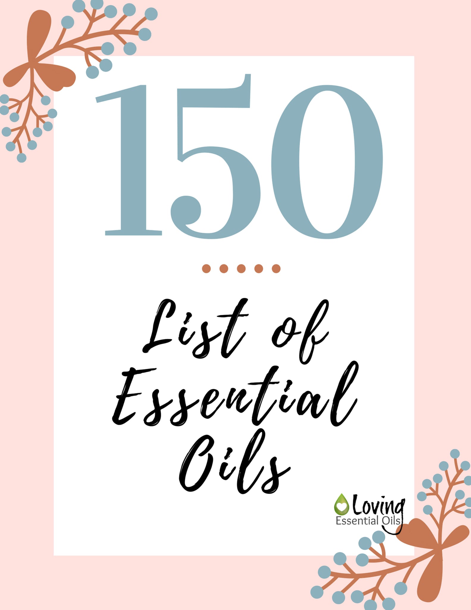 printable list of essential oils and their benefits
