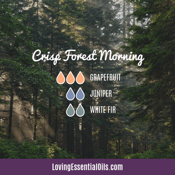 Evergreen Essential Oil Recipes - Crisp Forest Morning Blend by Loving Essential Oils