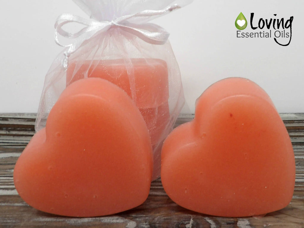 DIY Exfoliating Essential Oil Heart Soap Recipe