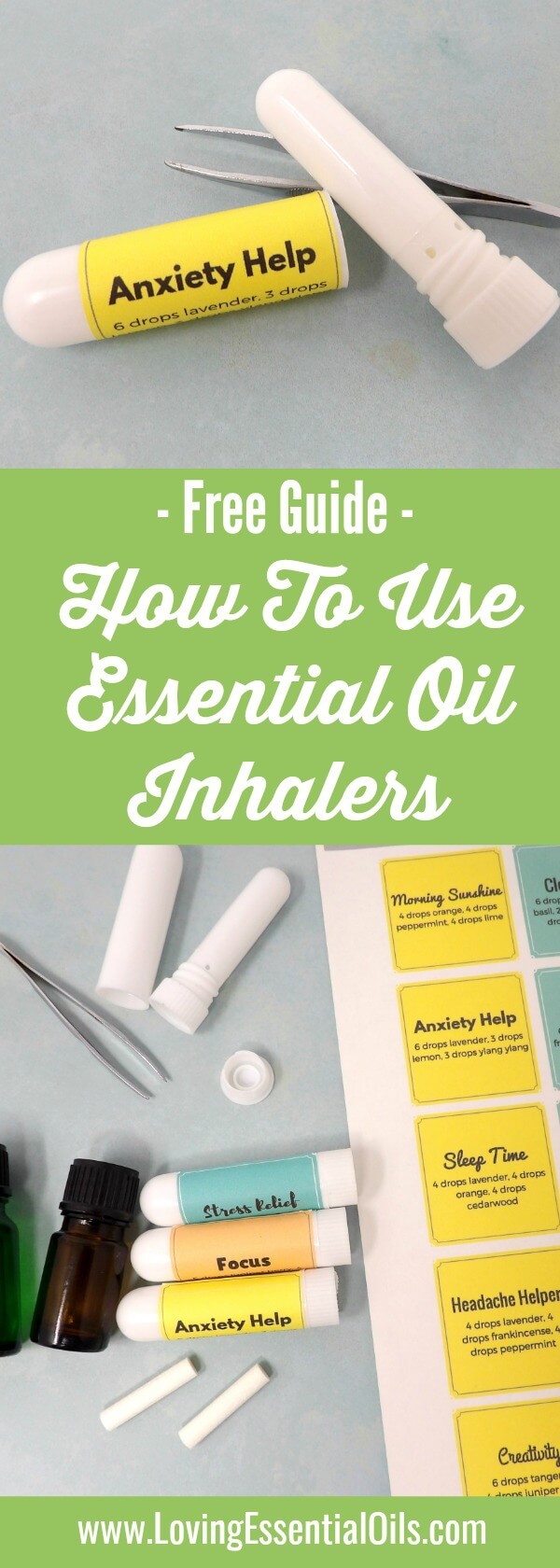 Essential Oil Inhaler Recipes For Stress by Loving Essential Oils