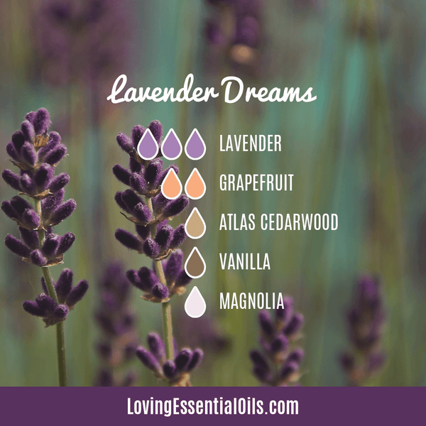 Lavender Diffuser Oil by Loving Essential Oils | Lavender Dreams with lavender, grapefruit, atlas cedarwood, vanilla, and magnolia essential oil