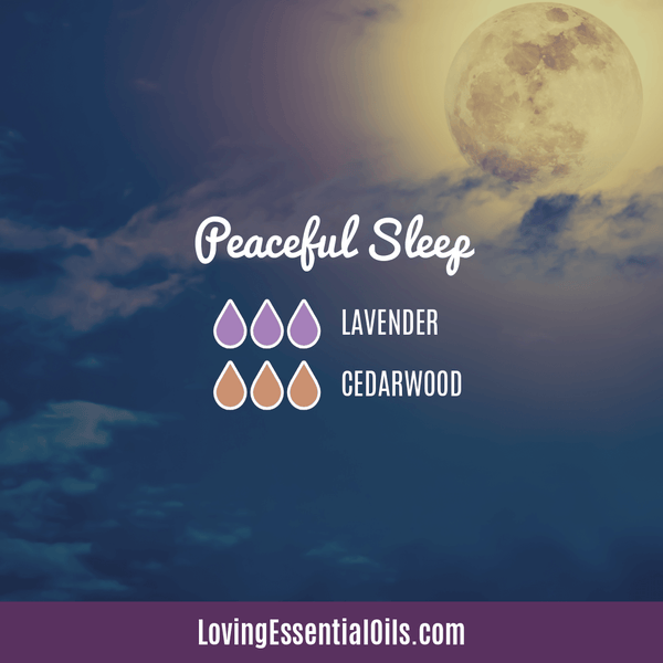 Lavender Oil Essential Oil Uses for Insomnia - Peaceful Sleep Diffuser Blend by Loving Essential Oils | Lavender & Cedarwood Essential Oil