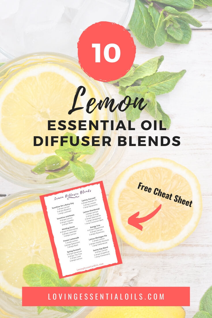 Lemon Essential Oil Diffuser Blends by Loving Essential Oils | Start diffusing lemon oil today!