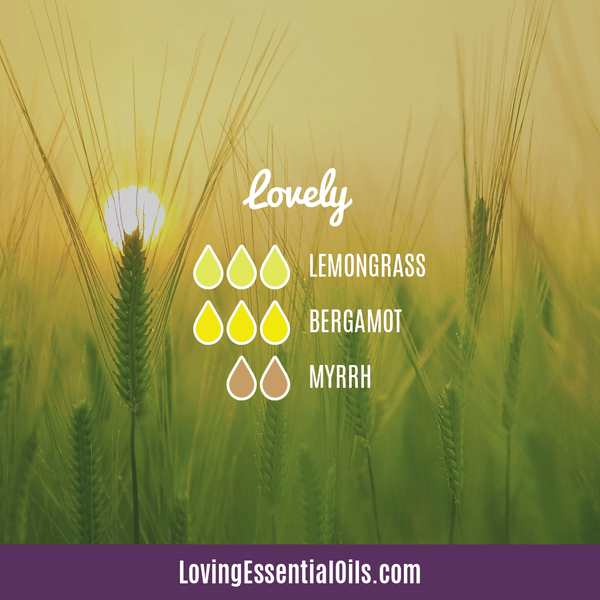 Lemongrass Oil Blends For Diffuser by Loving Essential Oils | Lovely with lemongrass, bergamot and myrrh