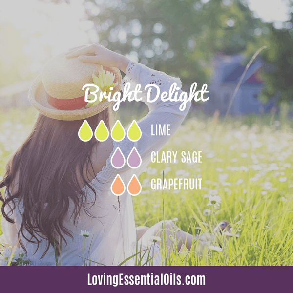 Lime Diffuser Benefits - Refresh and Energize Your Day! by Loving Essential Oils | Bright Delight with lime, clary sage, and grapefruit