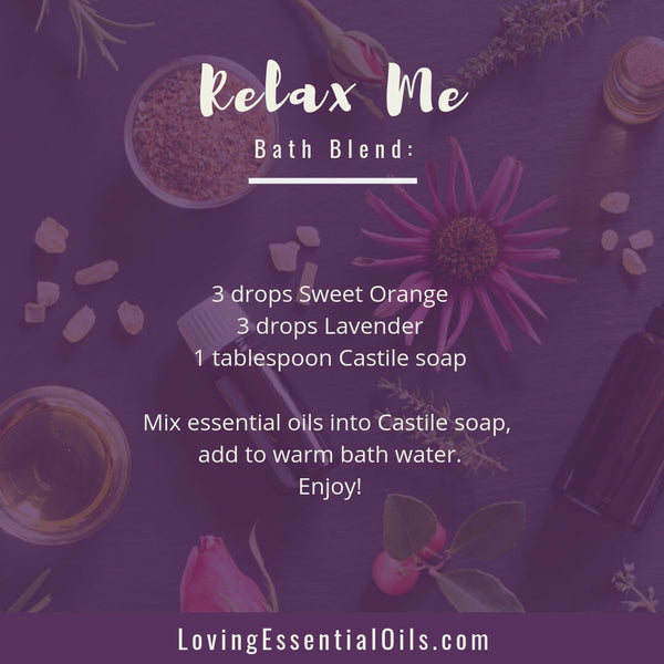 Relax Me Essential Oil Bath Blend for Aromatherapy by Loving Essential Oils