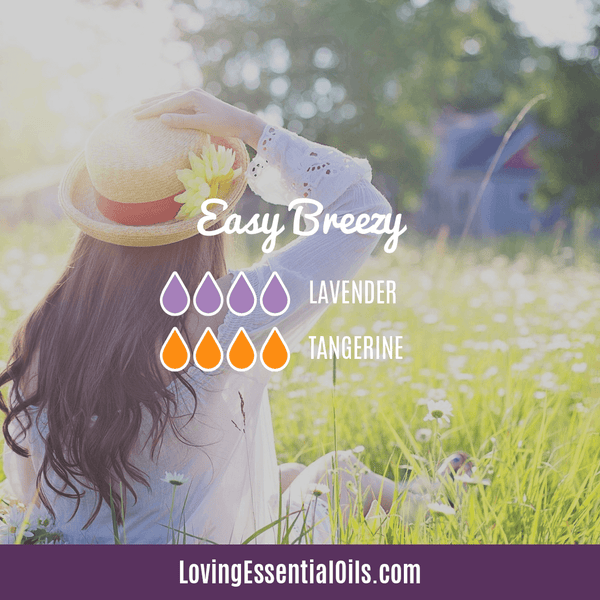 Tangerine Essential Oil Recipes - Easy Breezy Diffuser Blend by Loving Essential Oils
