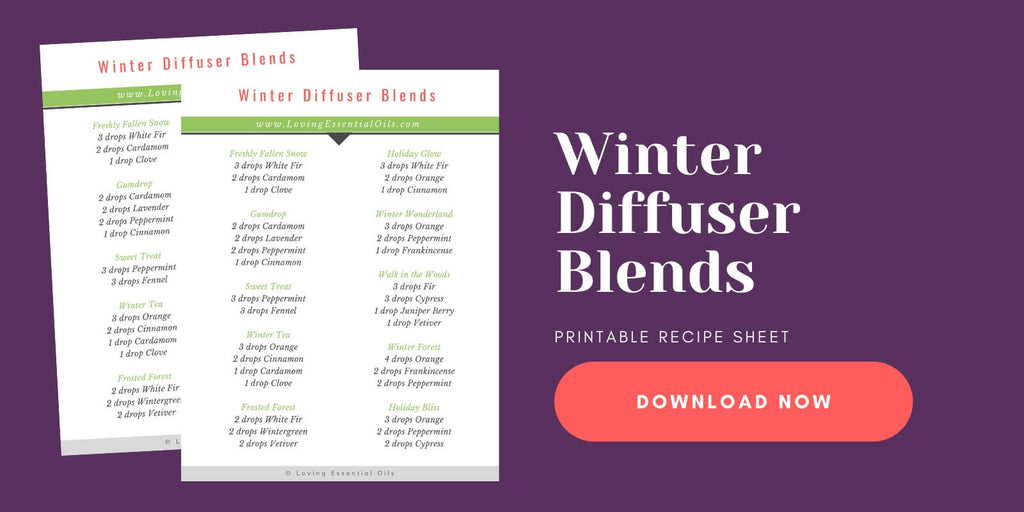 Winter Essential Oil Blends by Loving Essential Oils free printable