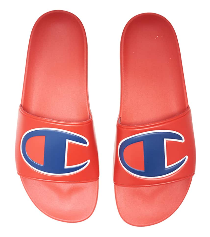 CHAMPION: RED IPO SLIDE SANDAL – 85 86 