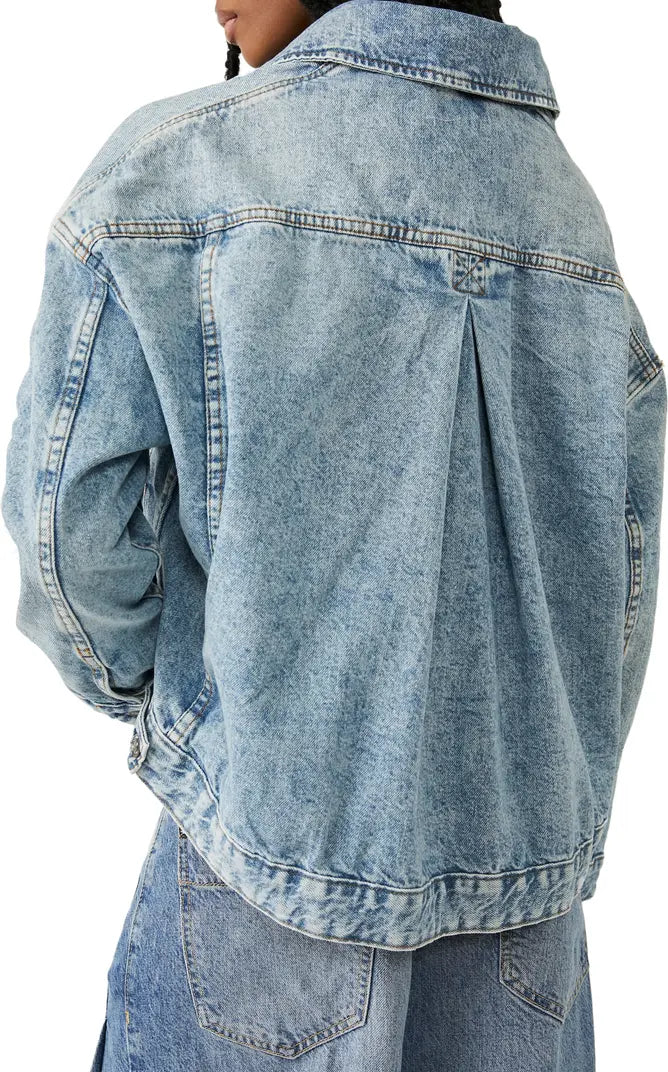 FREE PEOPLE: OPAL SWING DENIM JACKET