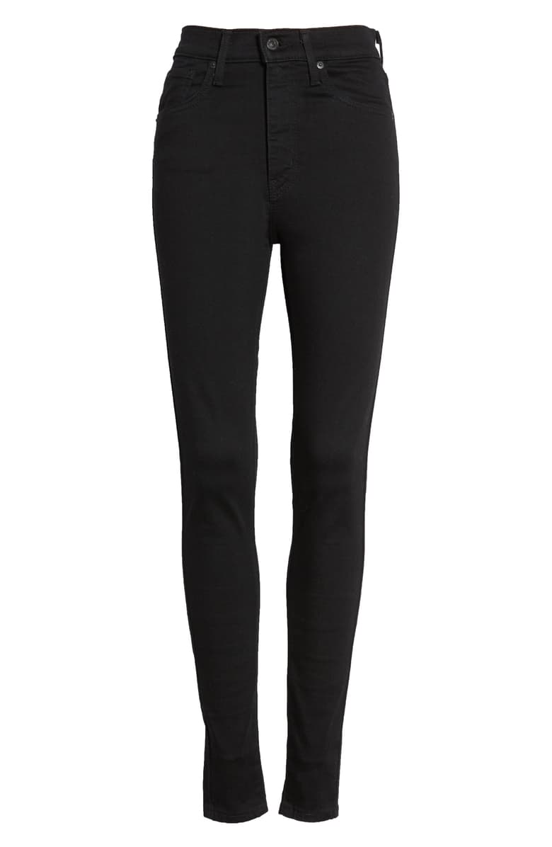 mile high super skinny levi's black