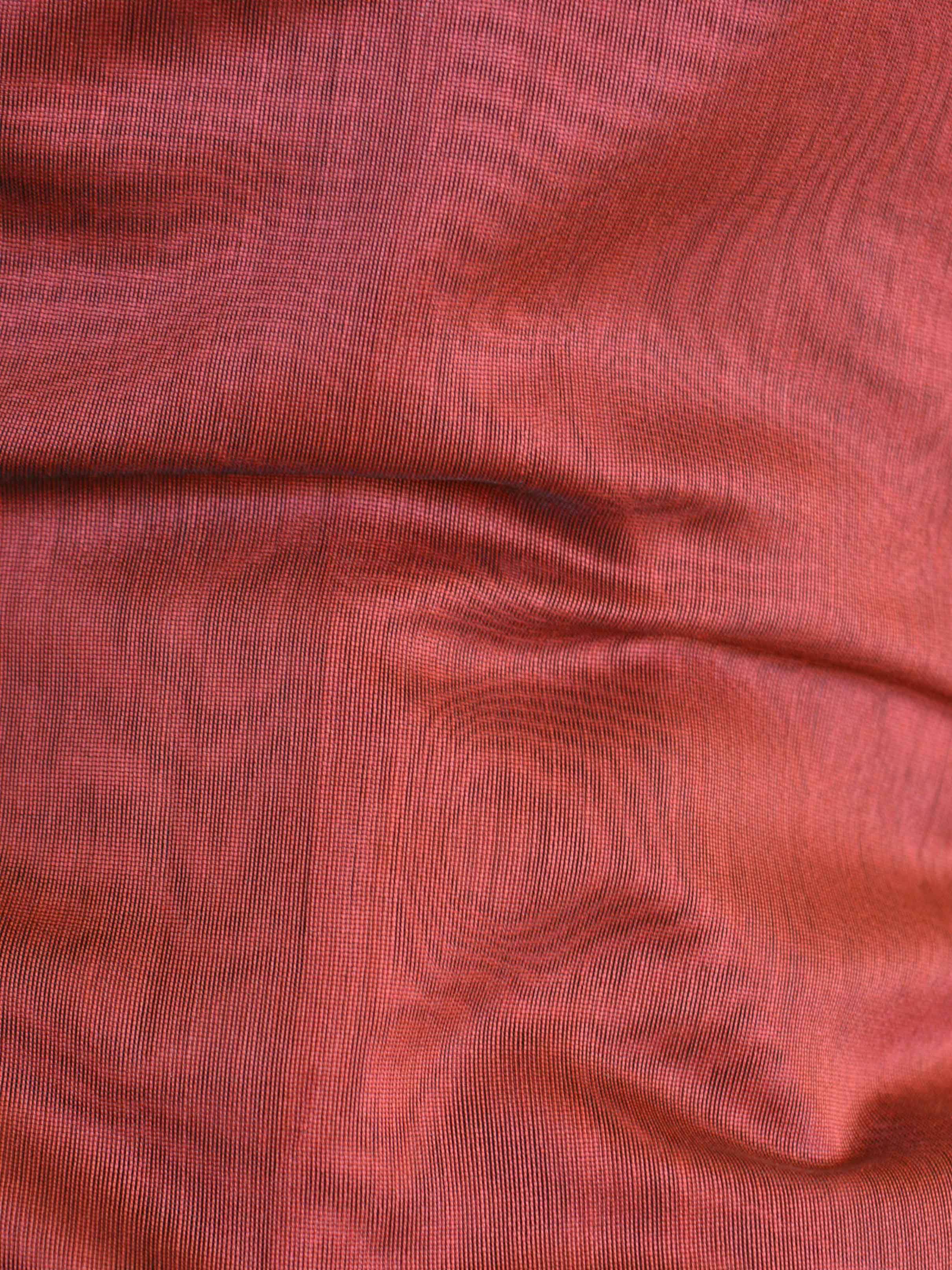 Banarasee Cotton Silk Salwar Kameez With Zari Border & Dupatta-Maroon