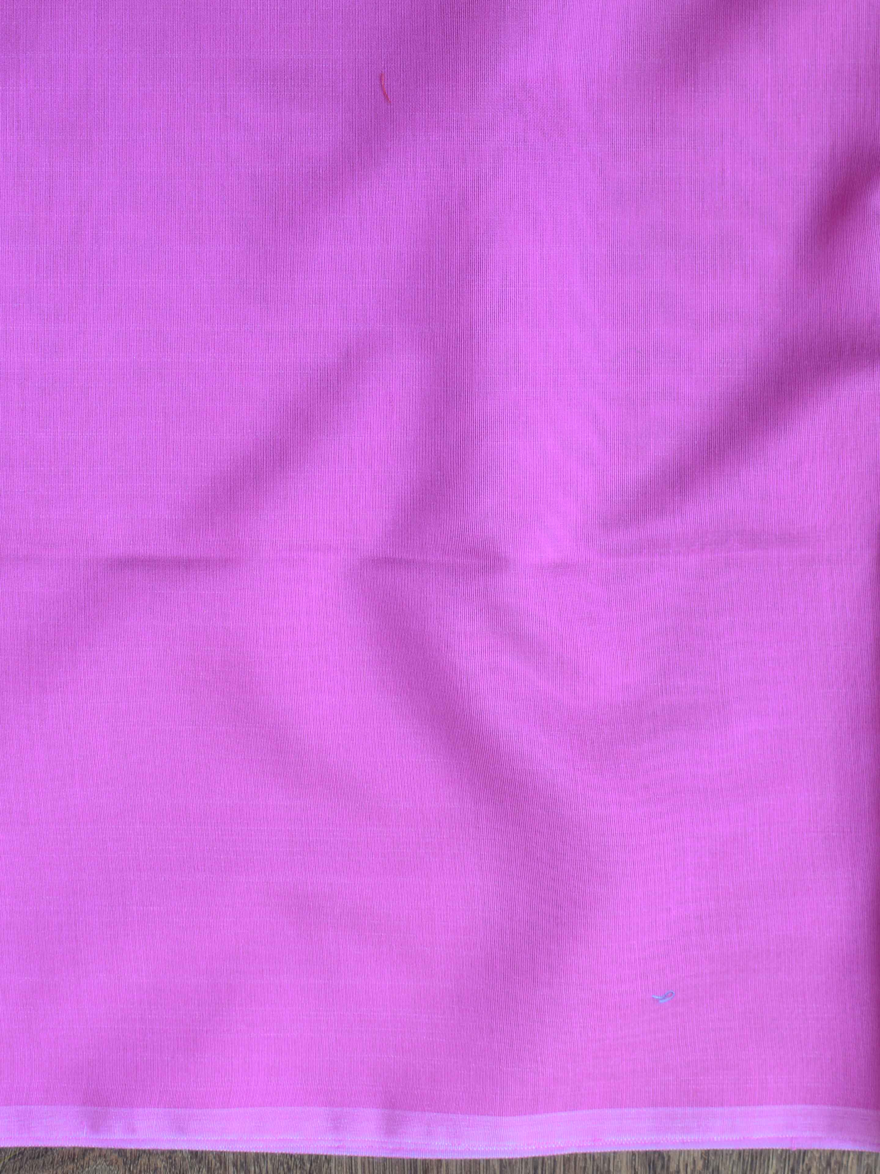 Banarasee Chanderi Cotton Plain Salwar Kameez Fabric With Jaal Dupatta-Pink