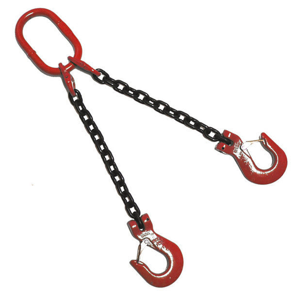 3 mtr x 2 leg 7 mm Lifting Chain Sling 2.12 tonne With Shortners To EN818-4 