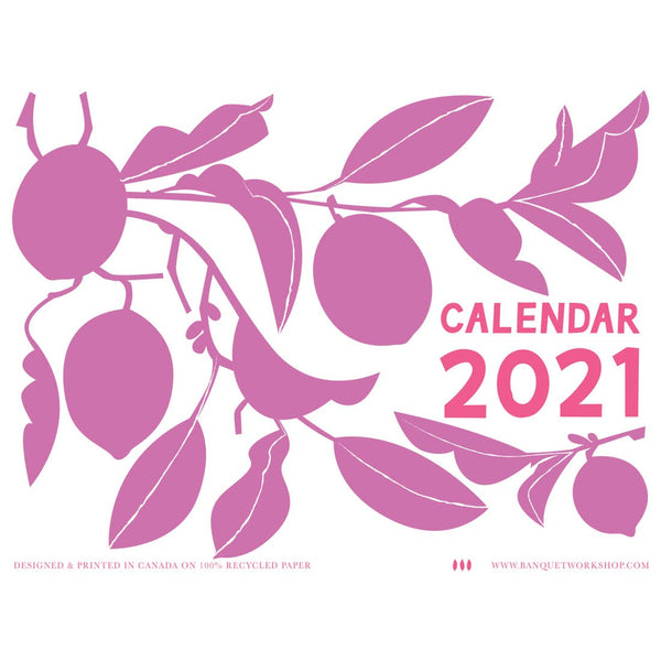 Banquet Workshop 2021 Calendar