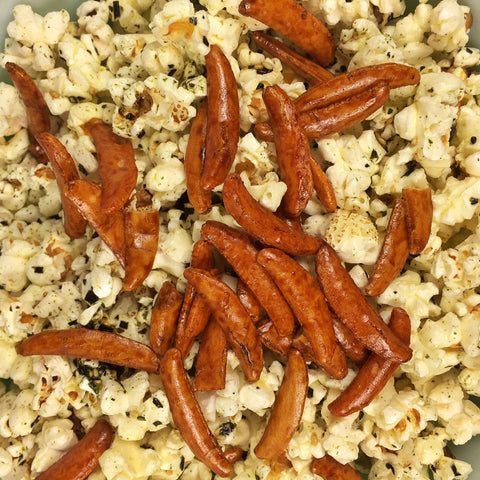 Hurricane Popcorn with Arare Rice Crackers