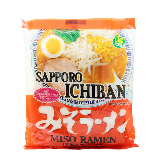 Sapporo Ichiban Miso Instant Ramen - 3.5 oz (Two-Pack)
