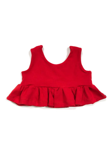 CHOOSE YOUR COLOR Flounce Crop Top