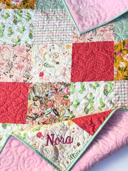 baby girl patchwork quilt