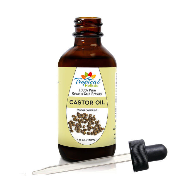 100 Pure Organic Cold Pressed Castor Oil 4 Oz Tropical Holistic 0010