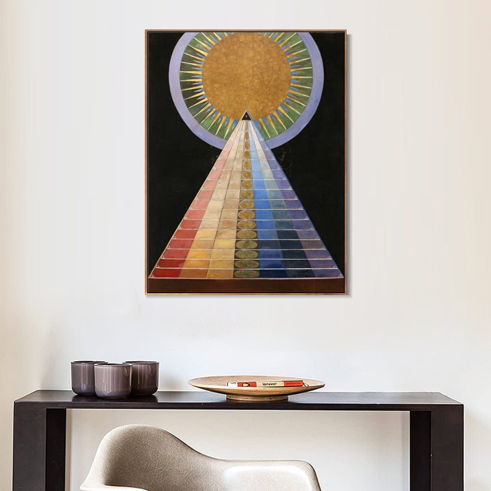 Invin Art Framed Canvas Altarpiece No 1 By Hilma Af Klint Wall Art Living Room Home Office Decorations