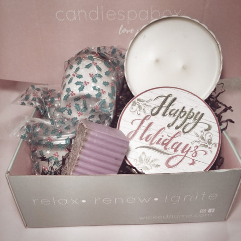 candle + spa subscription box by wicked flame