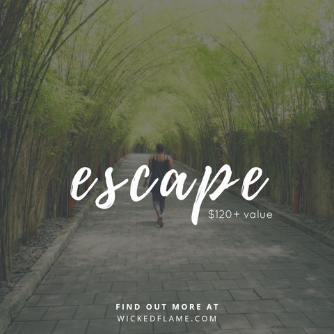 Escape! July Candle Subscription Box and Spa Box Theme