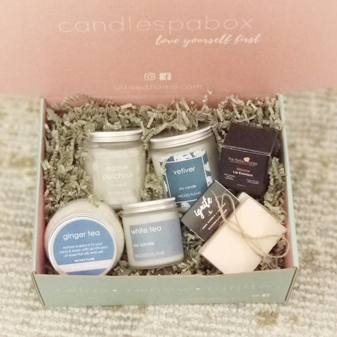 candle + spa box by wicked flame