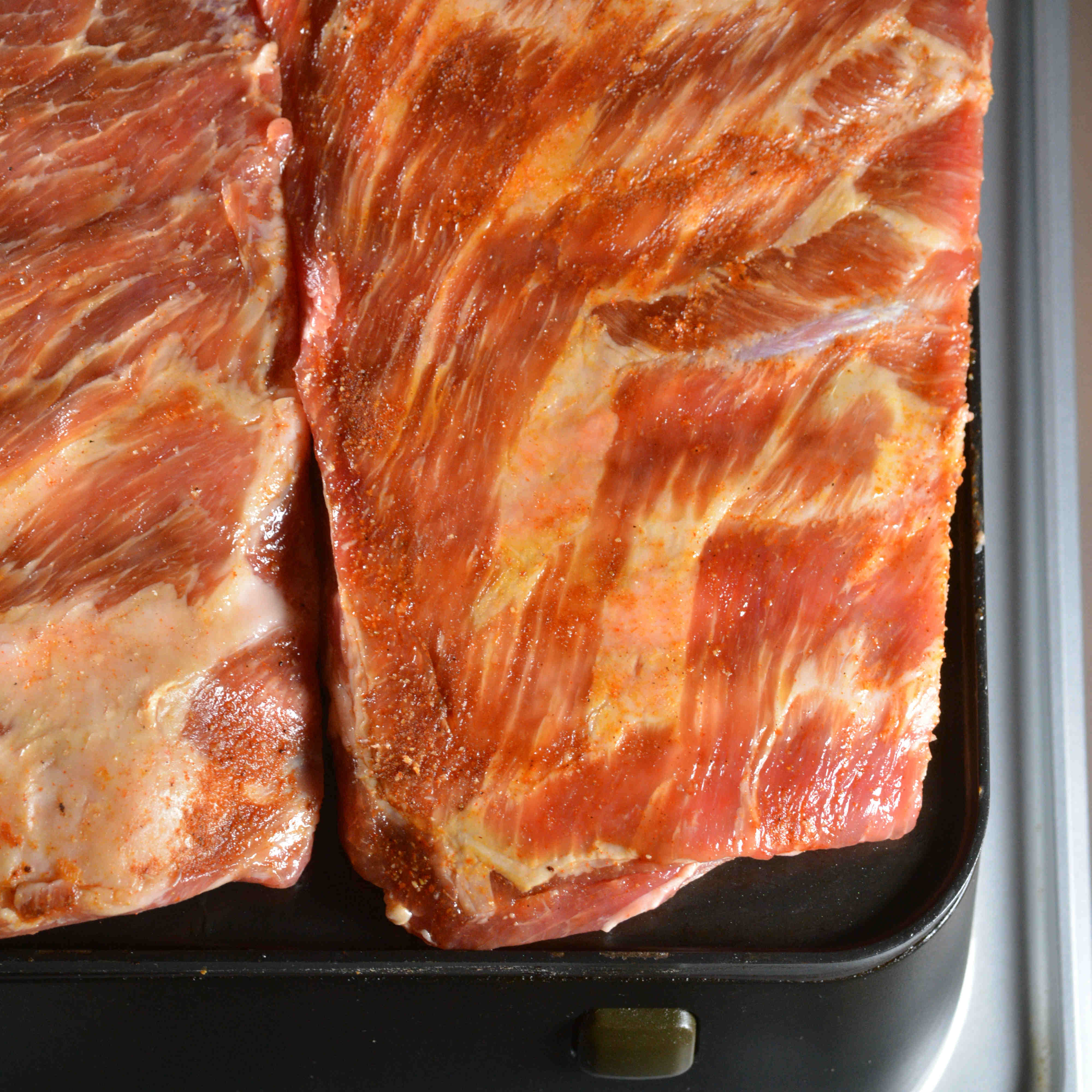 Slow Cooked Country Ribs on precision indoor grill Cinder grill 