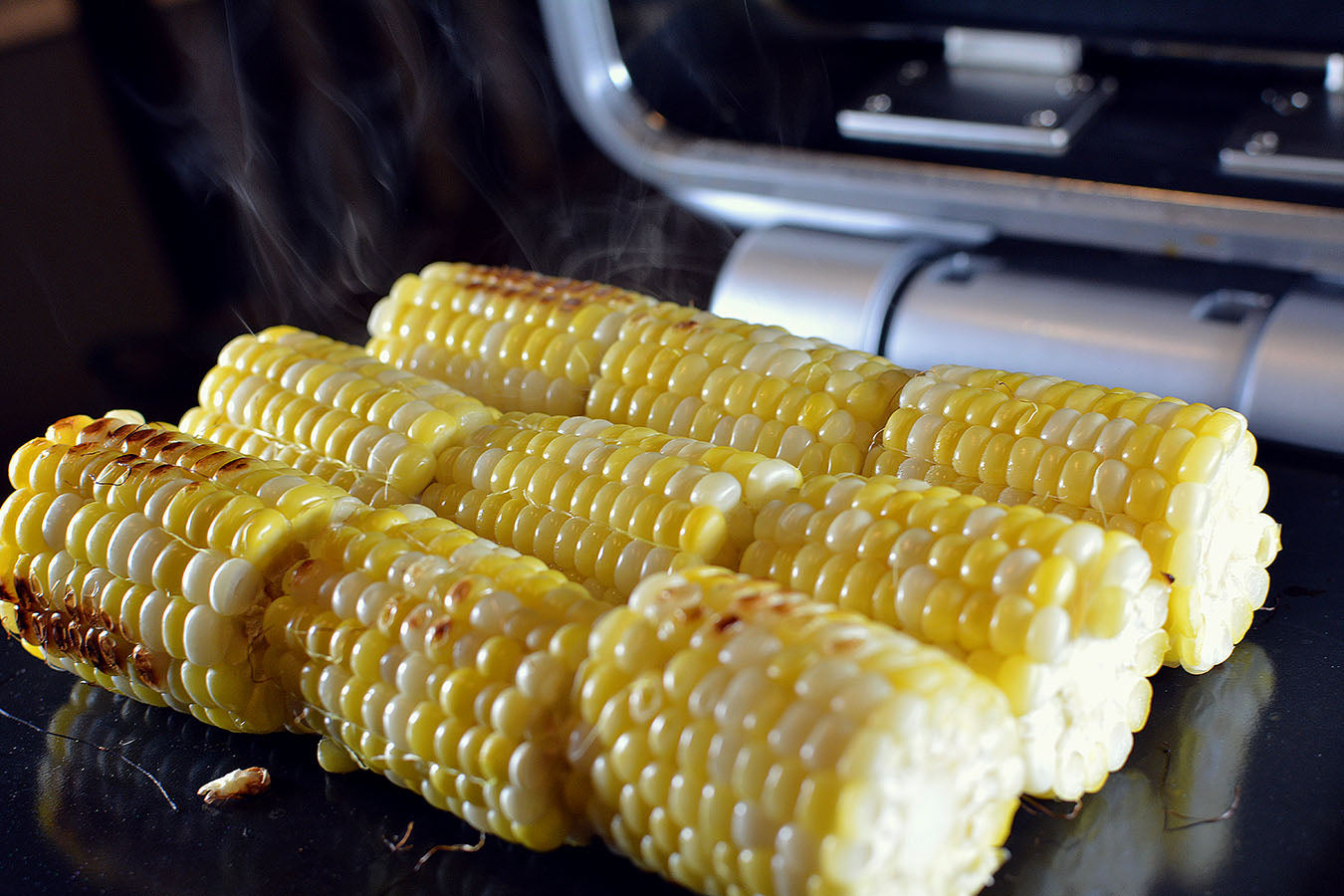 Elote Loco recipe on a cinder grill indoor precision cooking 