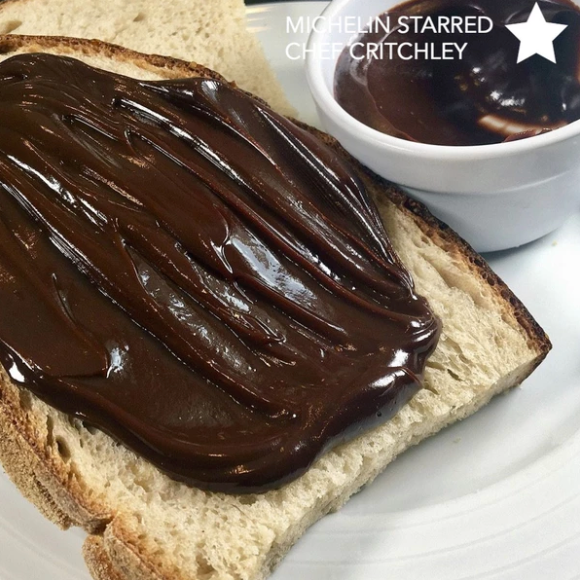 Chocolate Ganache Sandwich cooked  by michelin star chef on cinder grill sous vide easy recipe indoor grill prepared to precision 