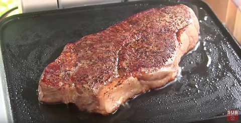 A meltingly tender steak on the Cinder Grill