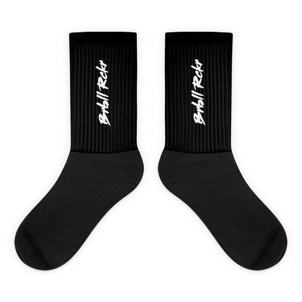 Download Brbll Rckr Black White Socks Barbell Rocker PSD Mockup Templates