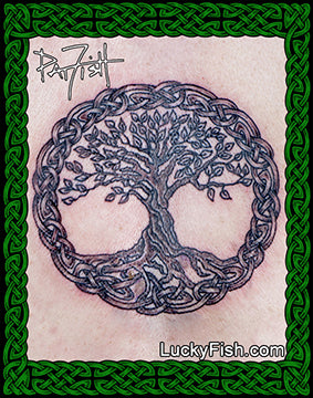 Family Tree Celtic Tattoo Design – LuckyFish Art