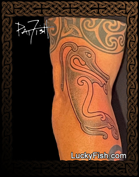 Pictish Seamonster Tattoo Design Luckyfish Art