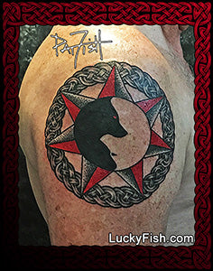 tribal star tattoos designs